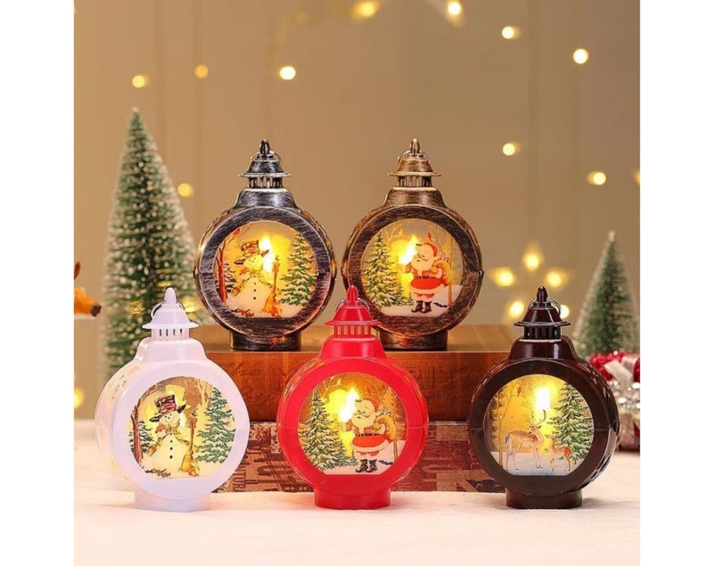 Sublimation Blank LED Lantern for Christmas Halloween Custom Decoration Lanterns with Battery Double-sided Garden Desk Lamps zdjęcie 1