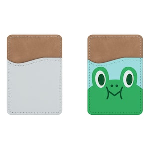 Tarjetero de cuero para teléfono con sublimación en blanco / Tarjetero de cuero PU para tarjetas de crédito / Tarjetero de sublimación / Tarjetero de sublimación
