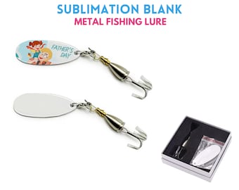 Sublimation Blank Fishing Lure | Custom Metal Fishing Hook | fishing gift