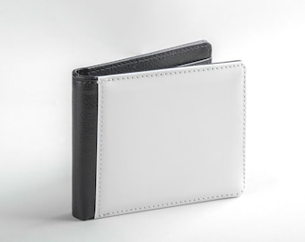 Sublimation Wallet Blanks | Sublimation Blank Bi Fold Men's Wallet | Two styles (One side printable & Two side printable), Money wallet