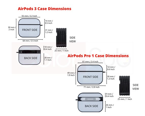 10x Sublimation Airpods Case Blanks Sublimation Blank Case for