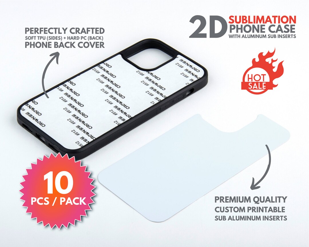 10x Sublimation Phone Case Blanks 10 Pcs Wholesale Pack Sublimation