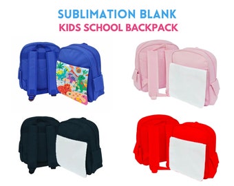 Sublimation School Backpack blanks for kids | Sublimation Blank Backpack | Kids School Bag with Removable Panel for easy printing.