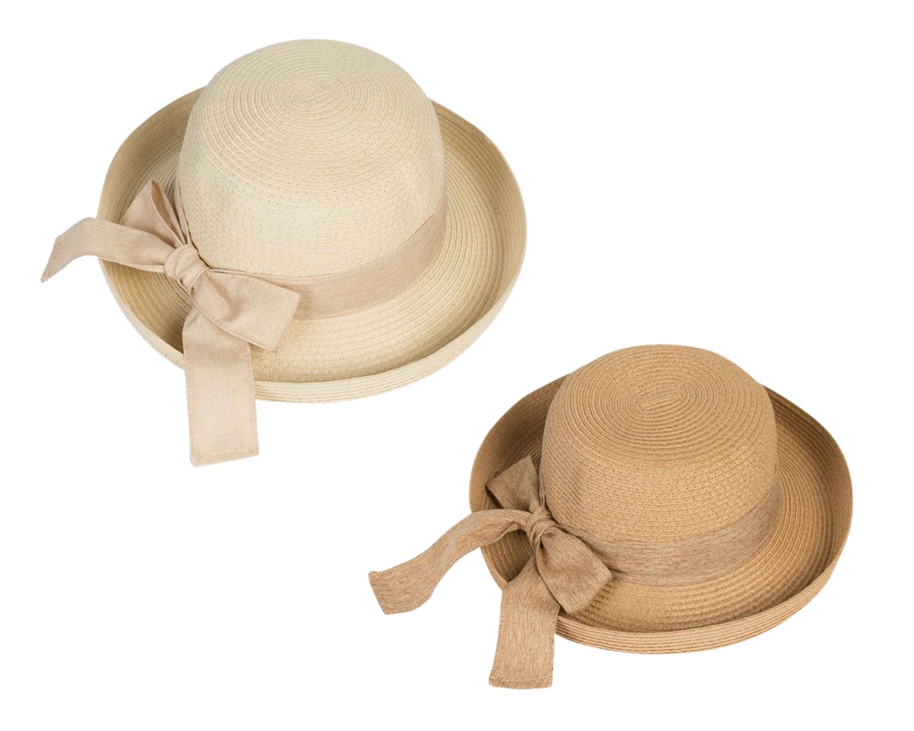 Women Cute Sun Hat up Brim Ribbon Bow 