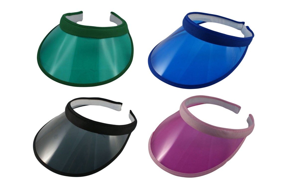 Women Wide Brimmed Summer Plastic Visor Sun Visor Long Peaked Etsy