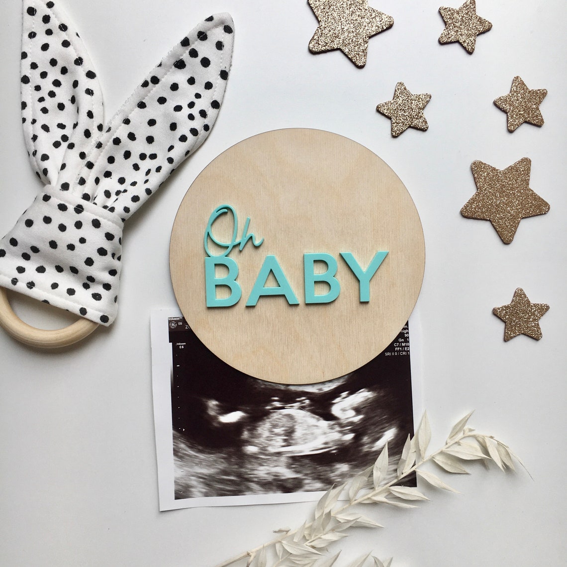 Baby announcement plaque pregnancy announcement name plaque Etsy