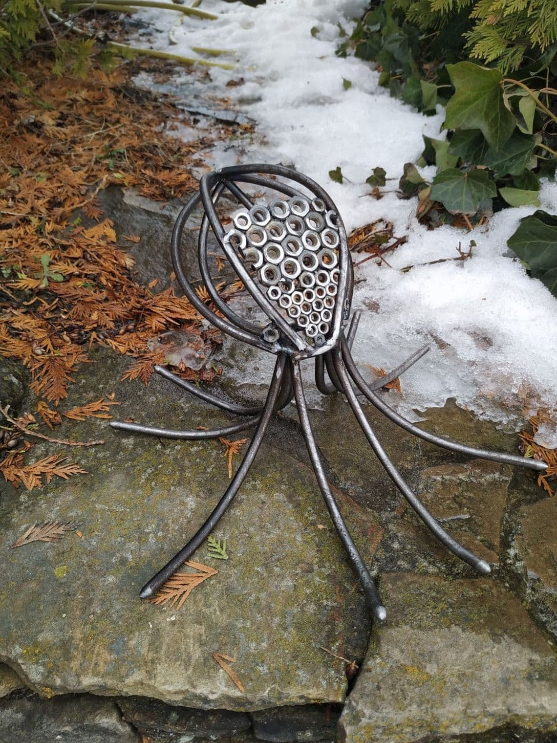 Metal Octopus Sculpture Octopus Etsy