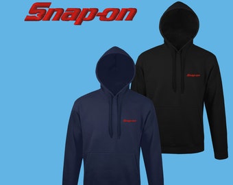 black snap on hoodie