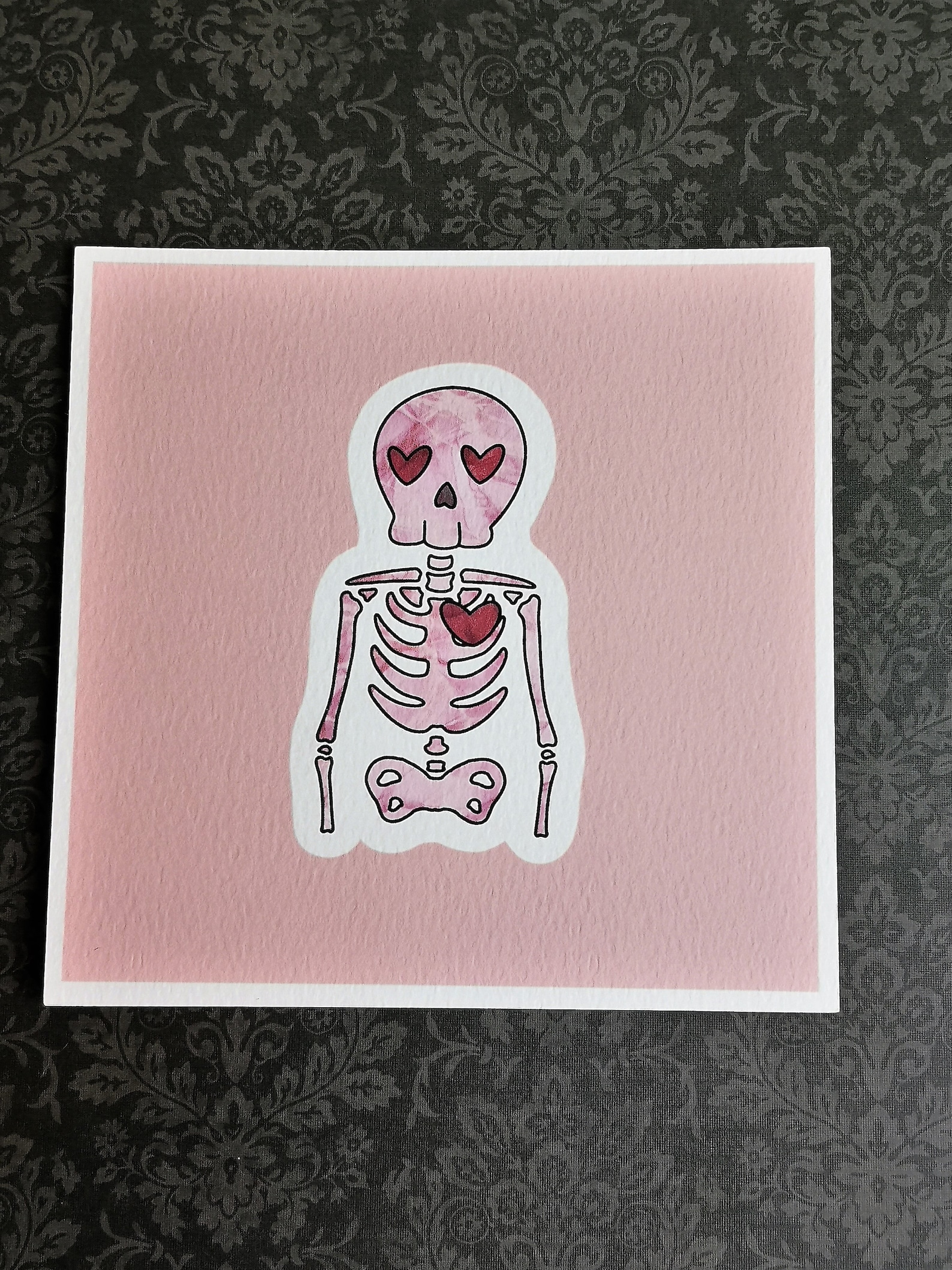 Skeleton Valentines Prints Valentines gift Print set | Etsy