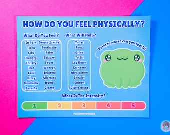 Frog Physical Feelings Magnet Communication tool