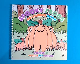 Spooky Frogs Colouring Book