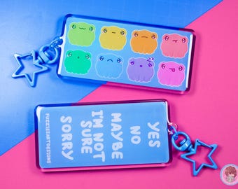 Frog Emotion Communication Keyring, Disability Aid, Nonverbal Communication Tool