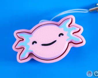 Axolotl Button Fidget, Clicky Button Keyring, Stimming, Sensory, Keyboard Clicker