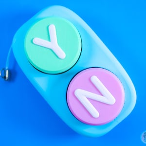 Yes No Multiple Button Fidget, Clicky Keyring, Stimming, Sensory, Keyboard Clicker