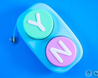 Yes No Multiple Button Fidget, Clicky Keyring, Stimming, Sensory, Keyboard Clicker