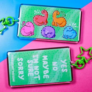 Dinosaur Emotion Communication Keyring