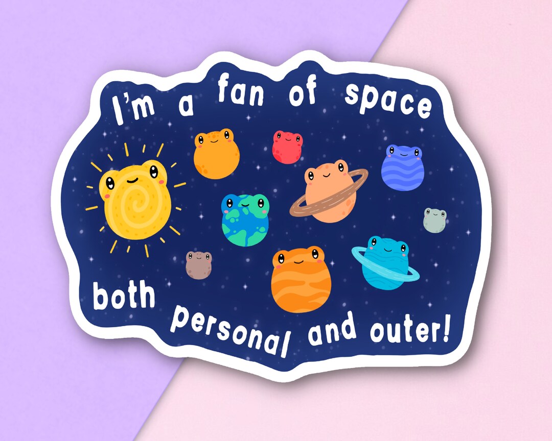Personal Space Frog Sticker Gift Mental Illness Positive Etsy