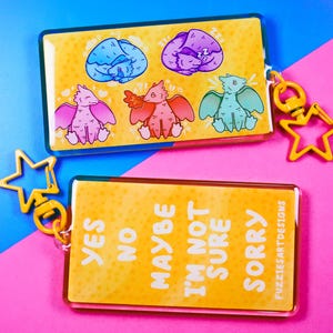 Dragon Emotion-communicatiesleutelhanger, hulpmiddel voor mensen met een handicap, hulpmiddel voor non-verbale communicatie