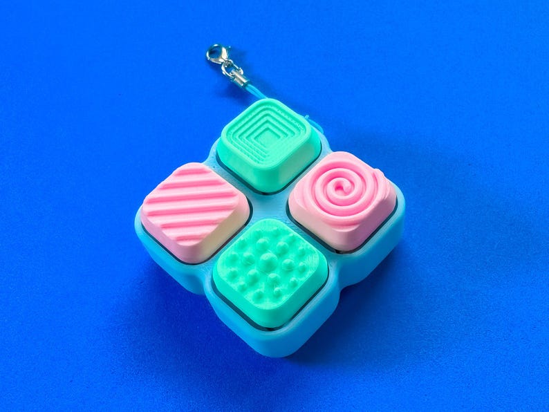 Assorted Mixed Colour Textured Buttons Fidget - Etsy