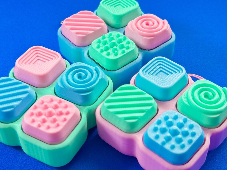 Assorted Textured Buttons Fidget - Etsy
