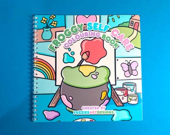 Froggy Self Care Colouring Book