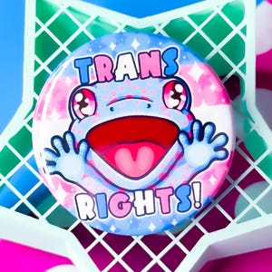 Distintivo Gecko per i diritti trans, orgoglio, Gecko transgender
