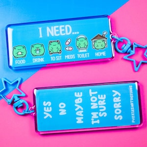 My Needs Frog-communicatiesleutelhanger, hulpmiddel voor gehandicapten, hulpmiddel voor non-verbale communicatie