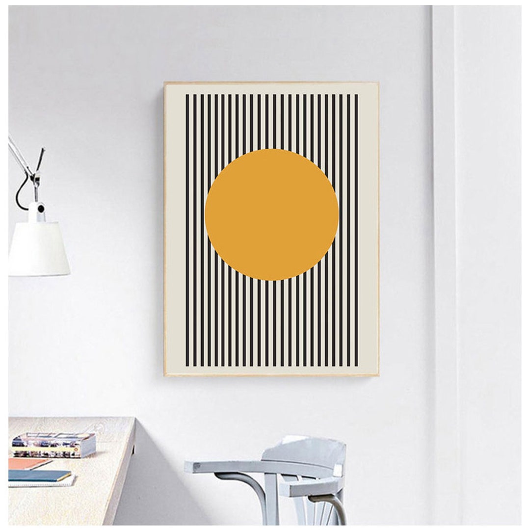Bauhaus Exhibition Unique Geometric Poster Minimalist Art Canvas Print ...