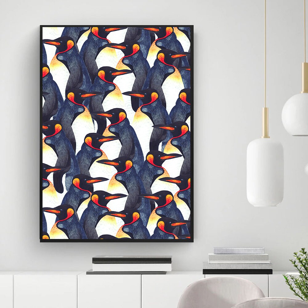 Watercolor Penguin Print Nursery Wall Art Baby Animal Prints Penguins ...