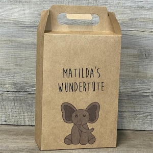 Giebelverpackung Wundertüte, groß, Elefant