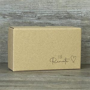 Geschenkverpackung 16x9x5cm, personalisiert, Herz