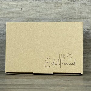 Geschenkverpackung 23,5x16x5cm, personalisiert, Herz