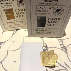 2 x Traveler’s Notebook Card Size insert - Handmade plain