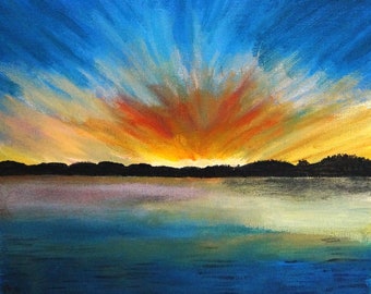 Sunburst - original acrylic painting