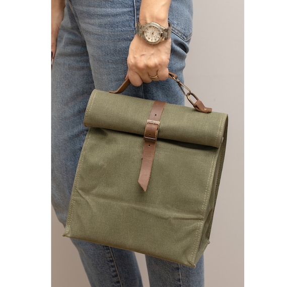 Waxed Canvas Lunch Bag