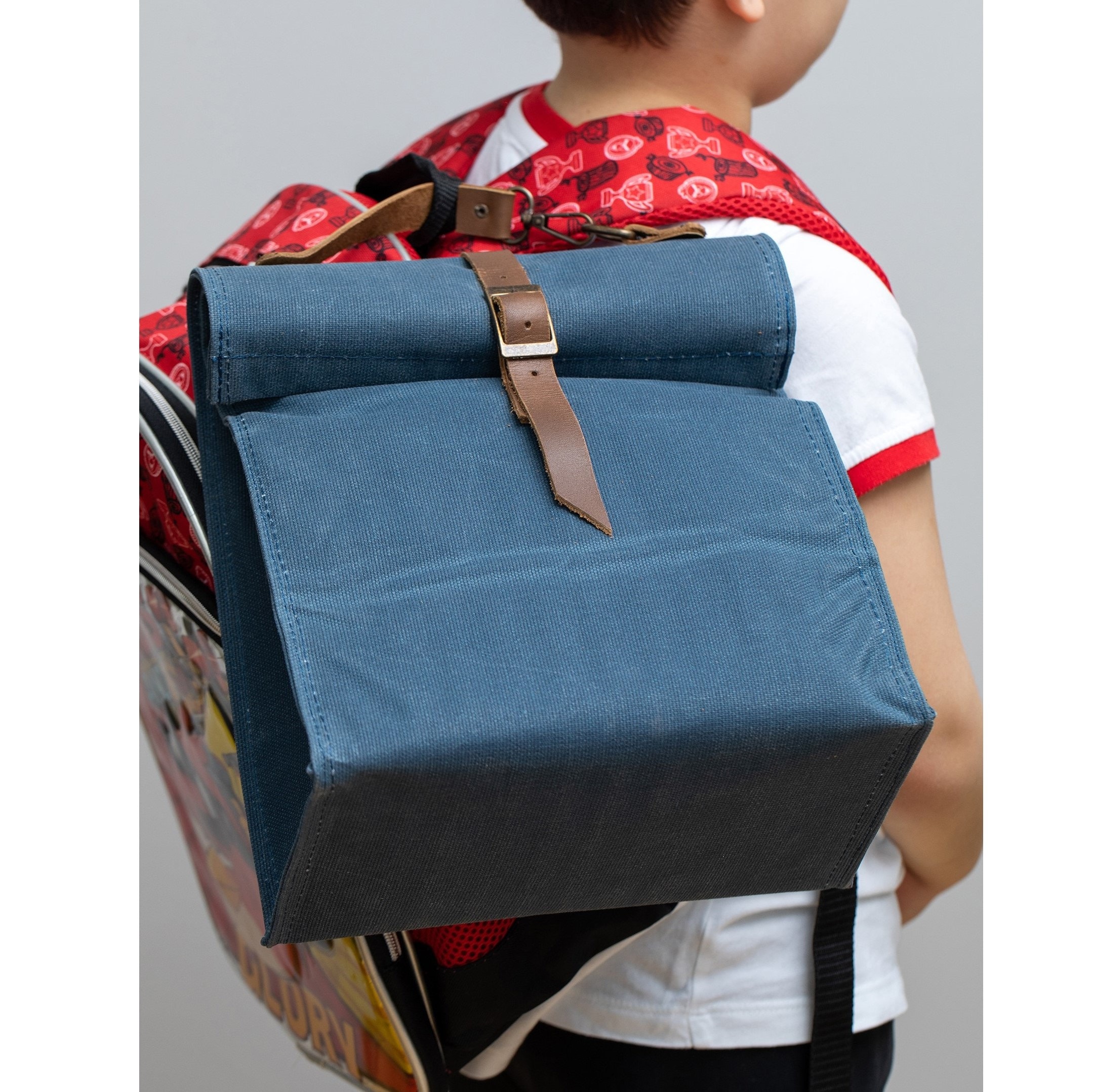 Waxed Canvas Lunch Bag Insulated Lunch Bag Lunch Box Large Etsy