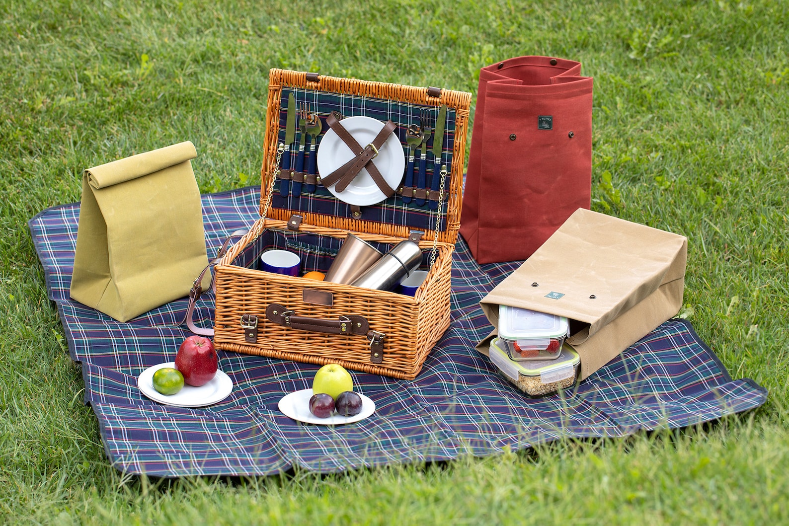 Lunch Bag Personalization Wax Canvas Lunch Box Large Etsy