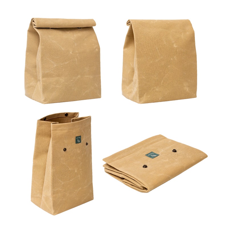 Lunch Box Personalization Wax Canvas Lunch Box Large Etsy