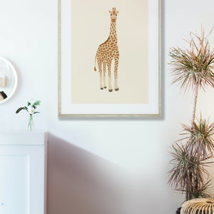 Printable Giraffe Wall Art, Giraffe Poster, Nursery Animal Wall Art ...