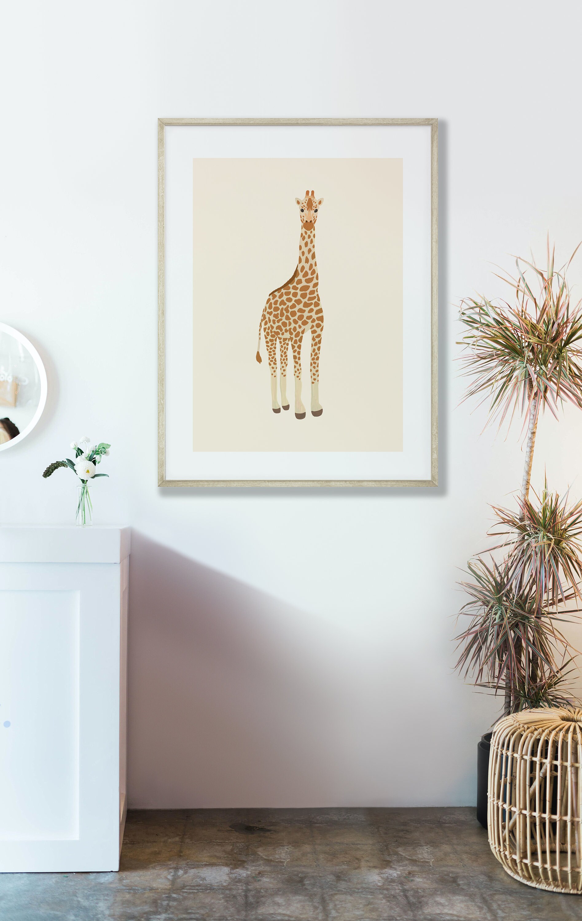 Printable Giraffe Wall Art Giraffe Poster Nursery Animal - Etsy
