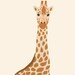 Printable Giraffe Wall Art Giraffe Poster Nursery Animal - Etsy