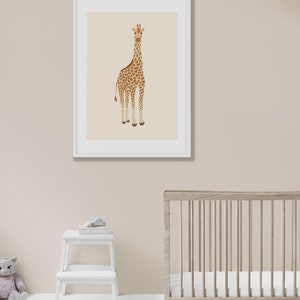 Printable Giraffe Wall Art, Giraffe Poster, Nursery Animal Wall Art ...