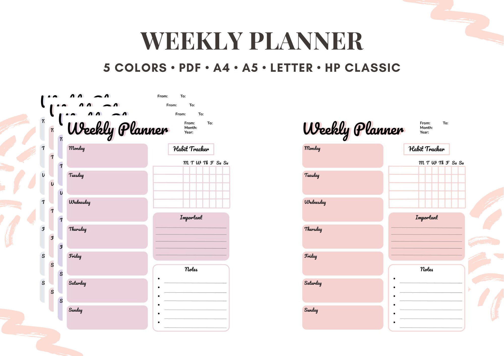 Bullet Journal Planner Printables the Essentials Collection - Etsy