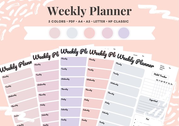 Bullet Journal Planner Printables the Essentials Collection | Etsy