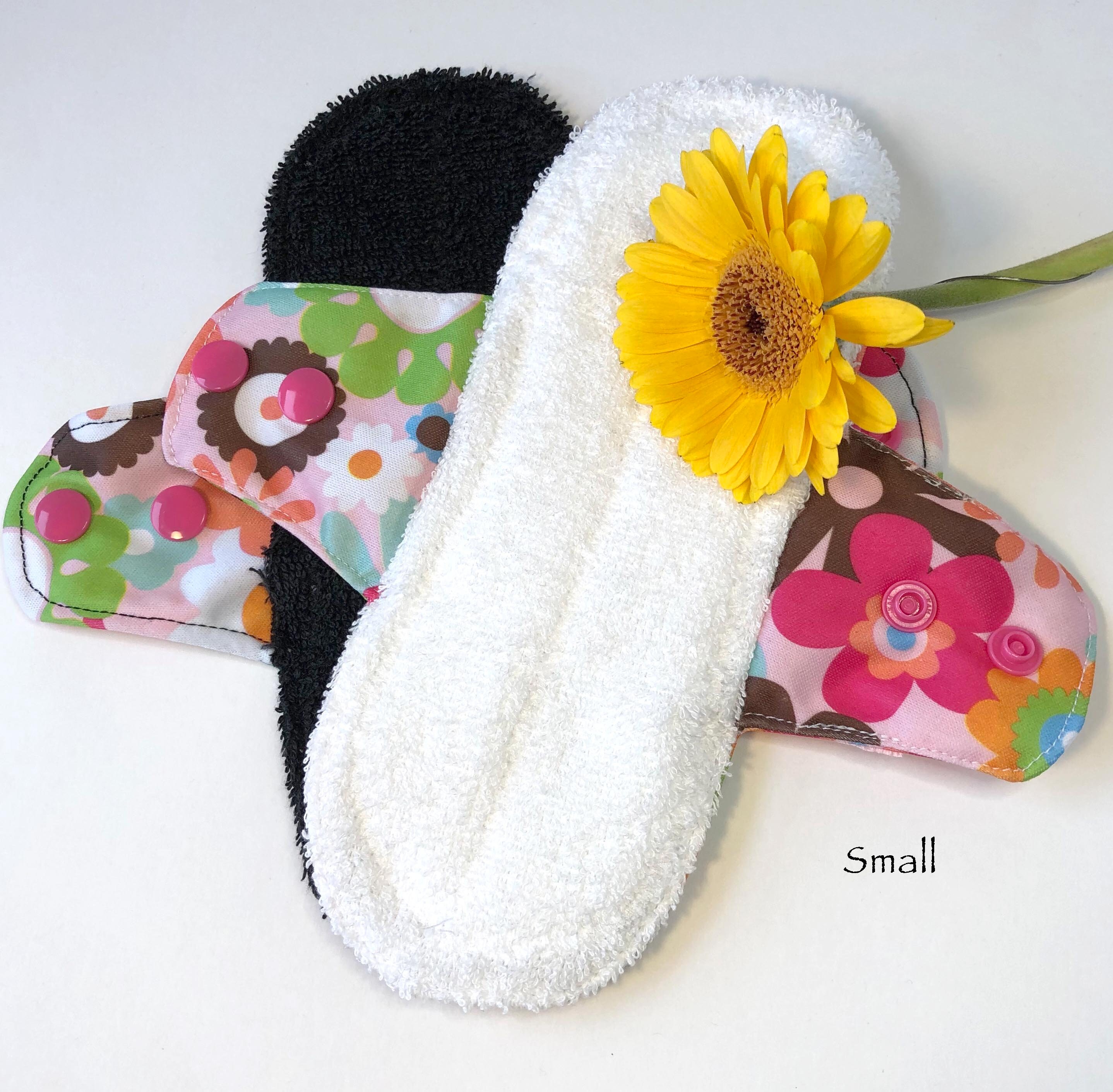 Reusable cloth sanitary towels. Soft natural and absorbent. Etsy