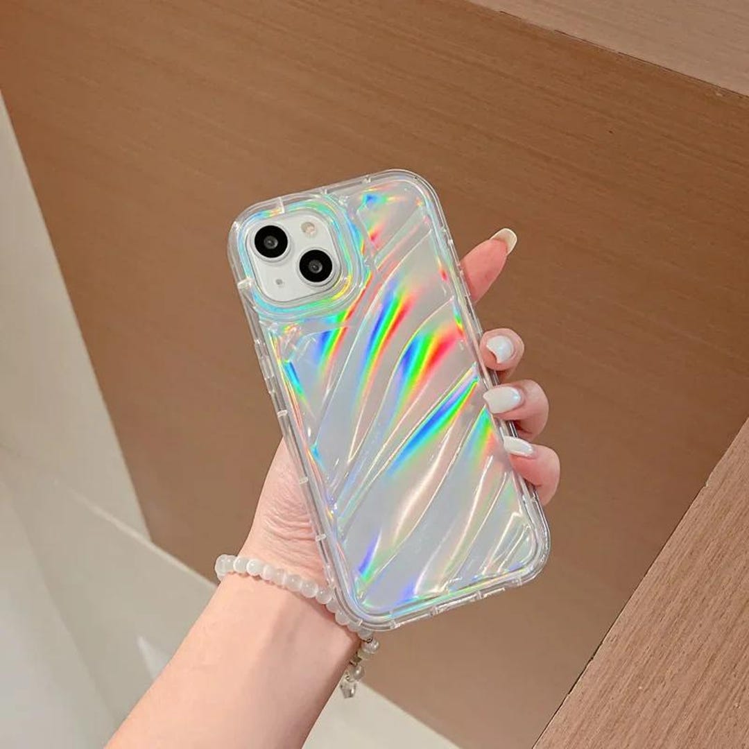 Holographic Phone Case for iPhone 16 15 14 13 Pro Max 12 Clear Cover Etsy