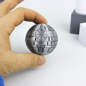 Death Star 3D Printed Star Wars Themed Magnet Closing Proposal Wedding Ring Box