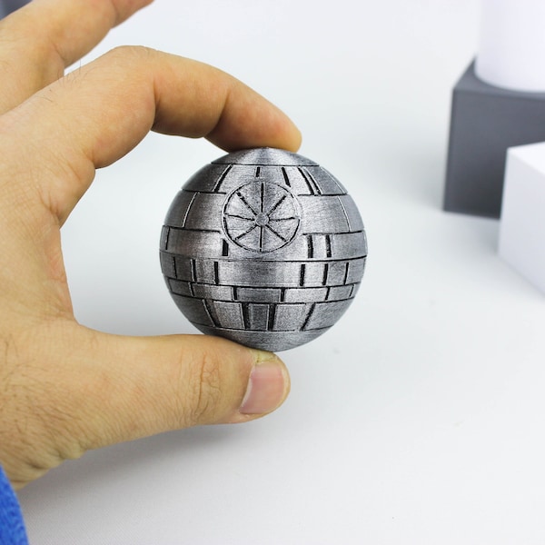 Todesstern 3D gedruckte Star Wars Themen Magnet Verschluss Vorschlag Ehering Box