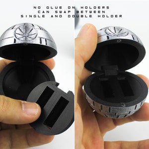 3D Printed Premium Wedding Proposal Death Star Ring Box | Unique Ring Box | Gift for Pride and Groom image 8