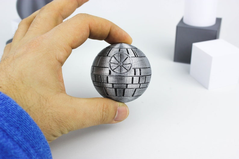 3D Printed Premium Wedding Proposal Death Star Ring Box | Unique Ring Box | Gift for Pride and Groom image 2